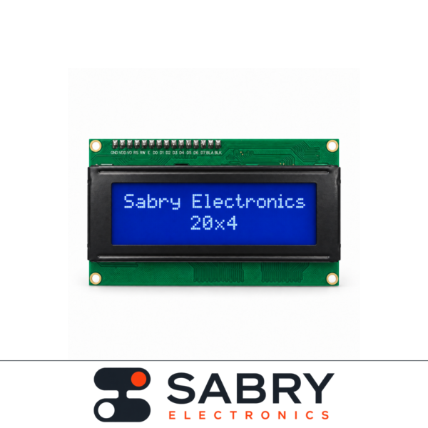 20x4 LCD Green Display With I2C Module