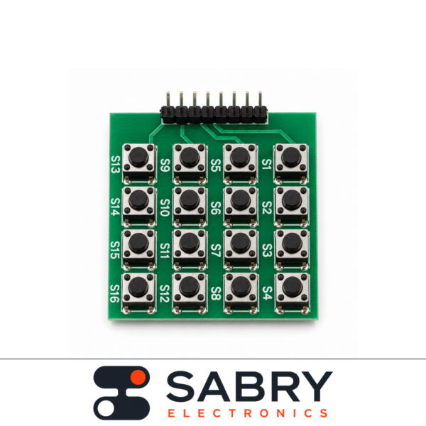 4×4 Matrix Keypad Module – 16 Key