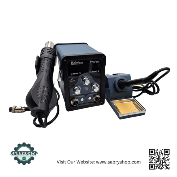 Kaisi 878 Pro 2-in-1 Digital Soldering Station with Smart Sleep Mode