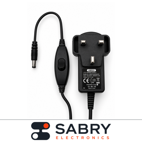 5V 2.5A Power Adapter with Switch