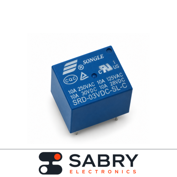 3V DC 10A Power Relay (5-Pin)