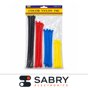 Assorted Colored Nylon Cable Ties Pack
