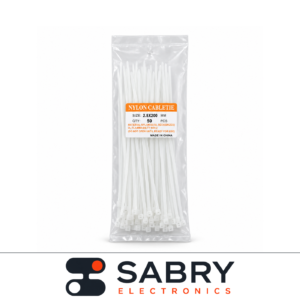 White Nylon Cable Ties (2.5x200mm)