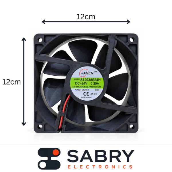 120mm 24V DC Cooling Fan (38mm Thick)