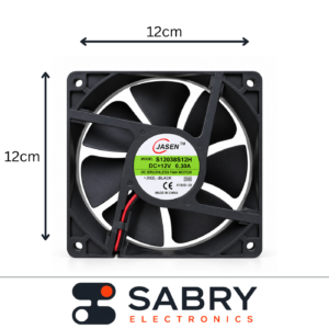 120mm 12V DC Cooling Fan (38mm Thick)