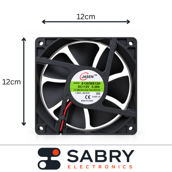 120mm 12V DC Cooling Fan (38mm Thick)