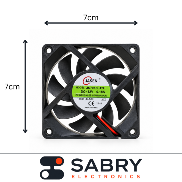 70mm 12V DC Cooling Fan