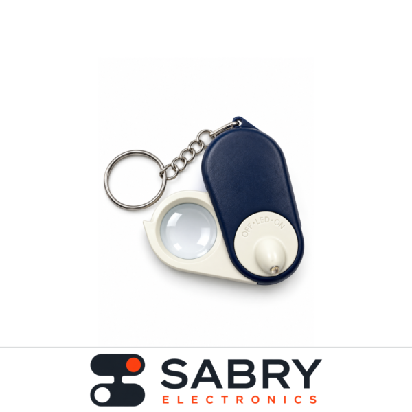 Mini Magnifier Keychain with LED Light
