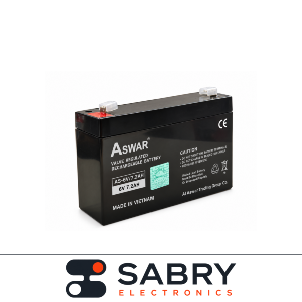 Aswar 6V 7.2Ah Lead-Acid Battery
