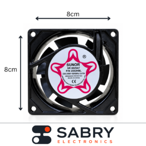 80mm 220V AC Industrial Cooling Fan